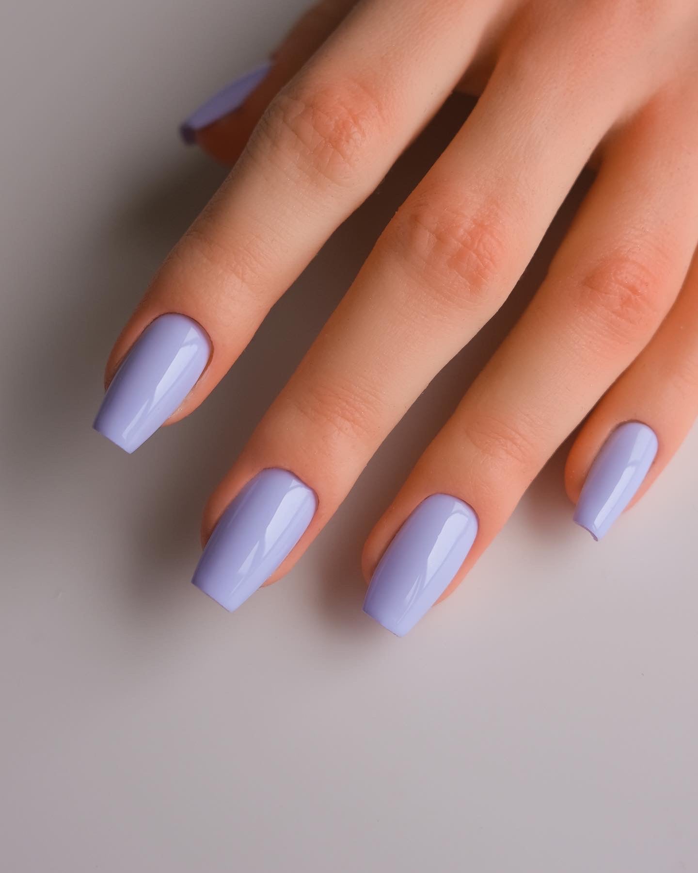 Sky White Cloud Baby Purple Press on False Nails Long Ballerina Coffin  Popular Matte Frosted Fake Fingersnails Extention Tool - AliExpress